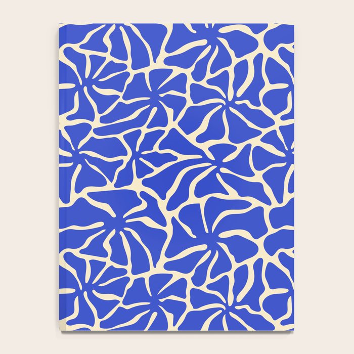 Abstract blue flower pattern Notebook Gallery Image 4