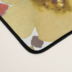 Watercolor Autumn Floral Sunflowers Warm Orange Desk Mat Gallery Image 4