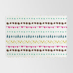 Modern colorful pink orange polka dots stripes patterns Rug Gallery Image 2