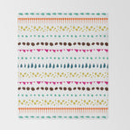 Modern colorful pink orange polka dots stripes patterns Throw Blanket Gallery Image 2