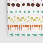 Modern colorful pink orange polka dots stripes patterns Poster Gallery Image 3