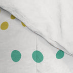 Modern colorful pink orange polka dots stripes patterns Comforter Gallery Image 4