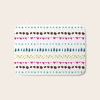 Modern colorful pink orange polka dots stripes patterns Bath Mat Gallery Image 1