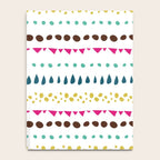 Modern colorful pink orange polka dots stripes patterns Notebook Gallery Image 4