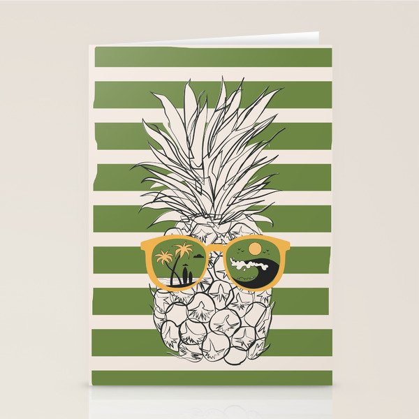 Pineapple Dreams 6 Stationery Card Gallery Image 2