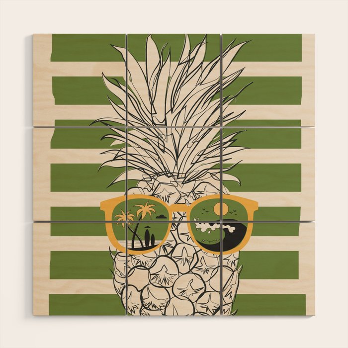 Pineapple Dreams 6 Wood Wall Art Gallery Image 1