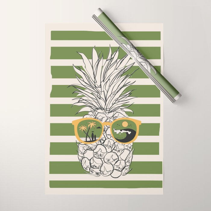Pineapple Dreams 6 Wrapping Paper Gallery Image 1