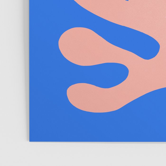 Rose Bud & Azure Blue: Matisse Paper Cutouts 02 Poster Gallery Image 3