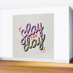 Slay the Day - Coral & Pink Wall Mural Gallery Image 2