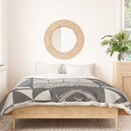 UrbanNesian Grey Maluelue Siapo and Tatau Duvet Cover Gallery Image 3