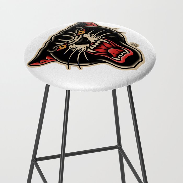 Traditional Tattoo Panther  Stool Gallery Image 2