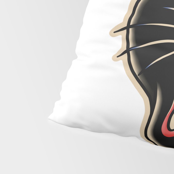 Traditional Tattoo Panther  Pillow Sham Gallery Image 4