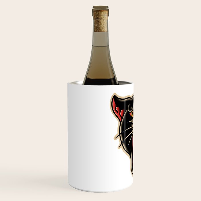 Traditional Tattoo Panther  Wine Chiller Gallery Image 2