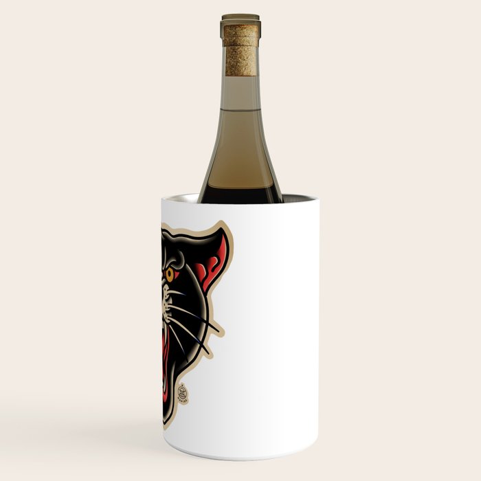 Traditional Tattoo Panther  Wine Chiller Gallery Image 3