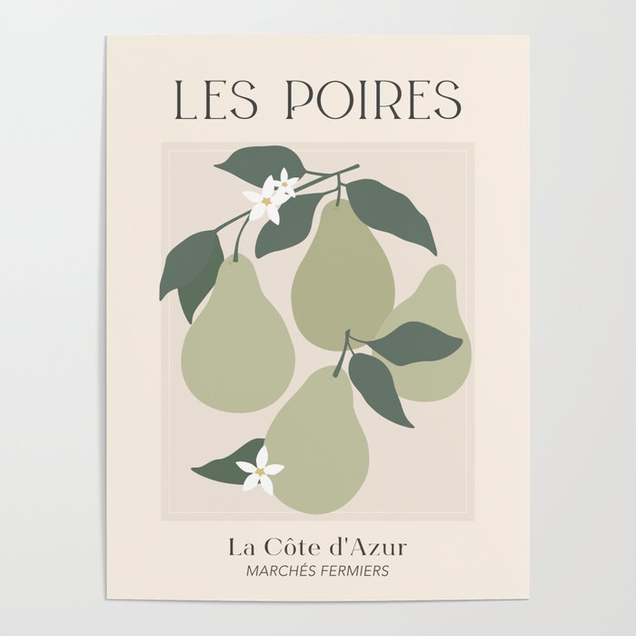 Les Poires Fruit Market France Poster Gallery Image 4