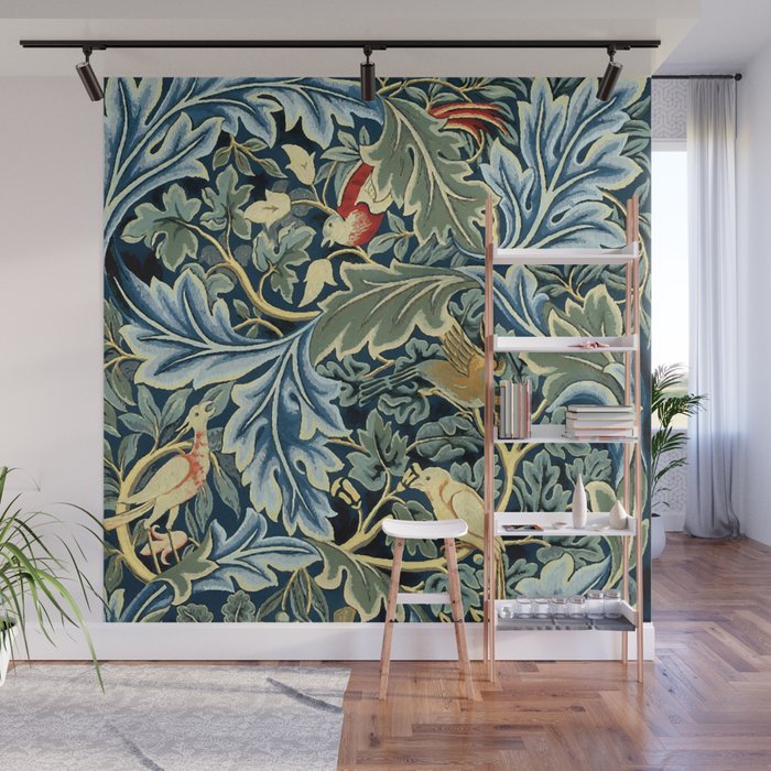 William Morris "Birds and Acanthus" Wall Mural Gallery Image 1