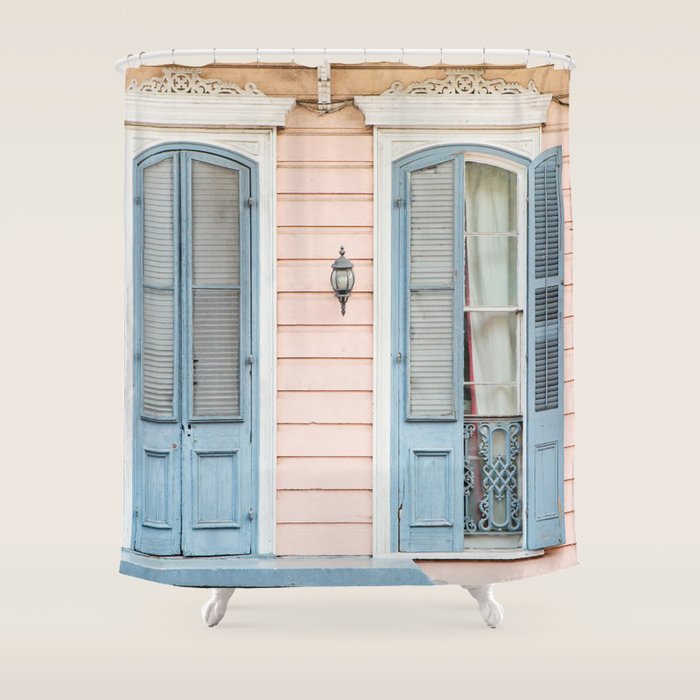 New Orleans Shotgun House #2 Shower Curtain Gallery Image 1