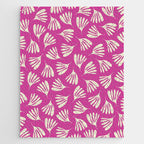 Wispy Leaves Contemporary Pattern in Deep Thulian Pink Jigsaw Puzzle Gallery Image 1