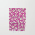 Wispy Leaves Contemporary Pattern in Deep Thulian Pink Wall Hanging Gallery Image 1
