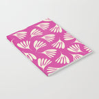 Wispy Leaves Contemporary Pattern in Deep Thulian Pink Notebook Gallery Image 2
