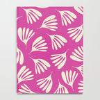 Wispy Leaves Contemporary Pattern in Deep Thulian Pink Notebook Gallery Image 4