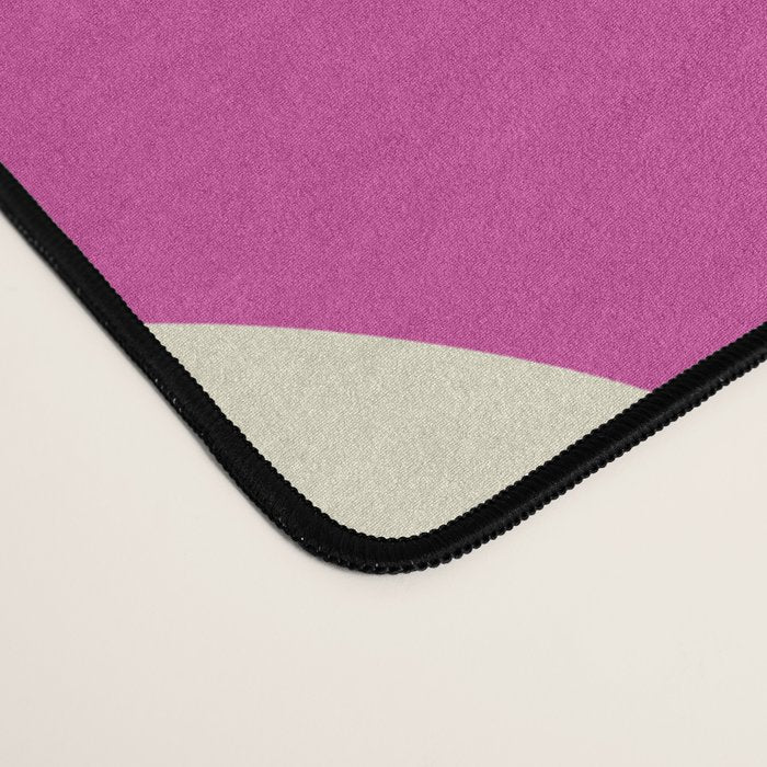 Wispy Leaves Contemporary Pattern in Deep Thulian Pink Desk Mat Gallery Image 4