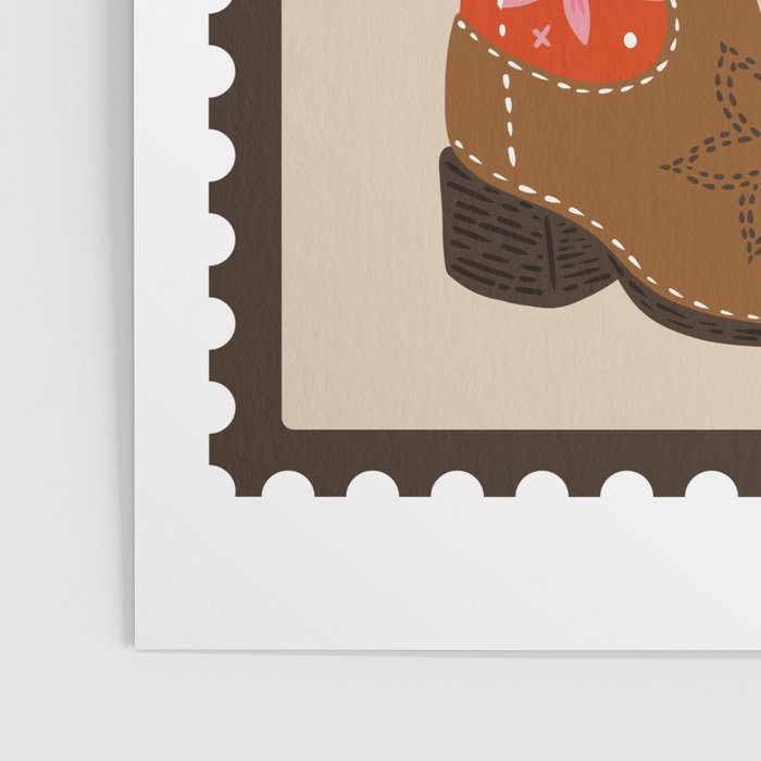 Howdy Cowgirl - Coral & Pink Poster Gallery Image 3