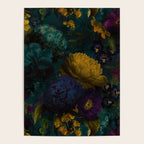 Before Midnight Blue Hour Vintage Flowers Garden Poster Gallery Image 4