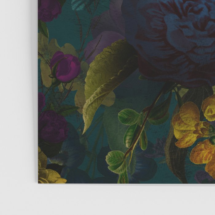Before Midnight Blue Hour Vintage Flowers Garden Poster Gallery Image 3