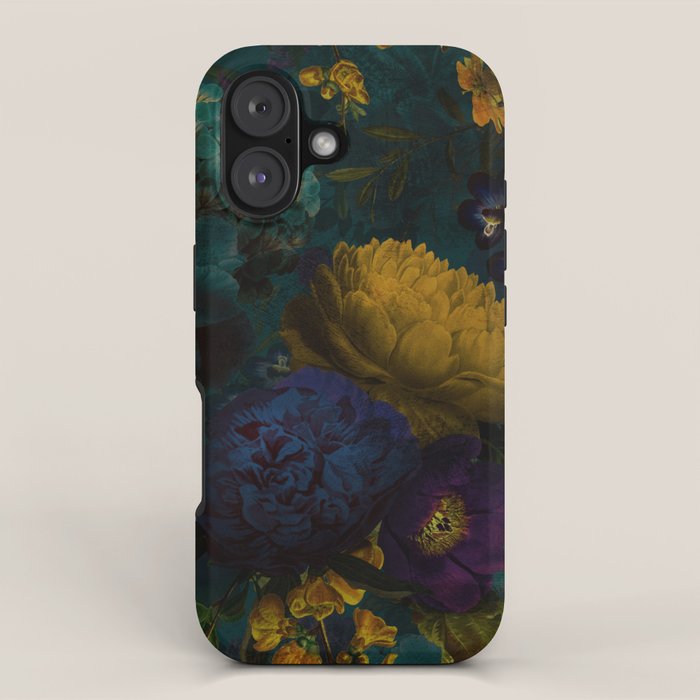 Before Midnight Blue Hour Vintage Flowers Garden iPhone Case Gallery Image 1