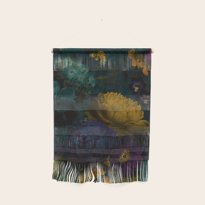 Before Midnight Blue Hour Vintage Flowers Garden Wall Hanging Gallery Image 1