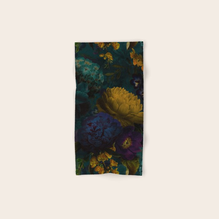 Before Midnight Blue Hour Vintage Flowers Garden Bath Towel Gallery Image 1