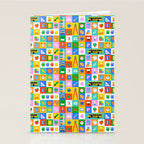 Colorful back to school mosaic pattern Stationery Card Gallery Image 2