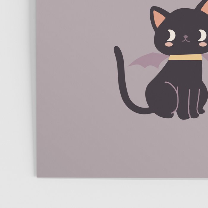 Cute Halloween Witch Cats and Pumpkins  Poster Gallery Image 3