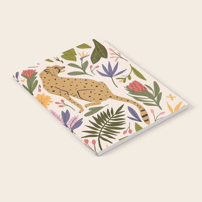 Modern colorful folk style cheetah print  Notebook Gallery Image 2