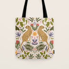 Modern colorful folk style cheetah print  Tote Bag Gallery Image 1