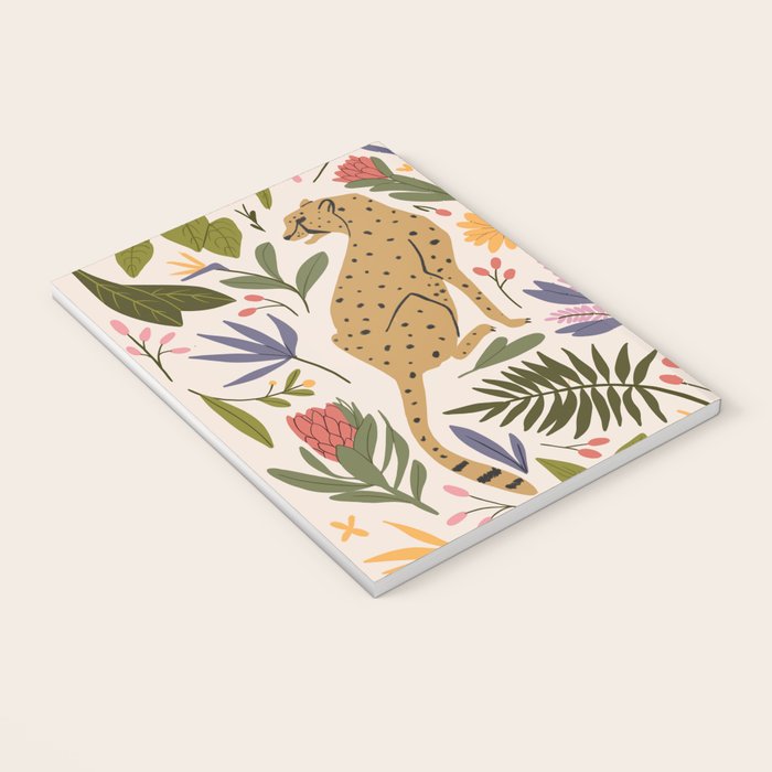 Modern colorful folk style cheetah print  Notebook Gallery Image 3