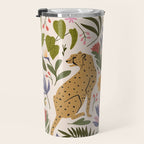Modern colorful folk style cheetah print  Travel Mug Gallery Image 3