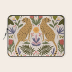 Modern colorful folk style cheetah print  Laptop Sleeve Gallery Image 1