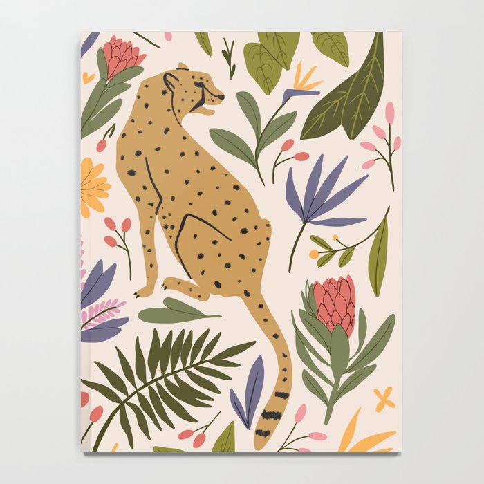 Modern colorful folk style cheetah print  Notebook Gallery Image 4