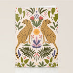 Modern colorful folk style cheetah print  Stationery Card Gallery Image 2
