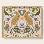 Modern colorful folk style cheetah print  Serving Tray Gallery Image 1