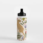 Modern colorful folk style cheetah print  Water Bottle Gallery Image 2