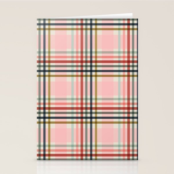 Modern Pastel Grid B Stationery Card Gallery Image 2