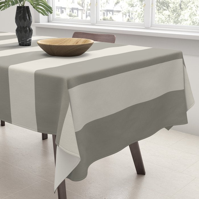 Neutral Maxi Stripes Tablecloth Gallery Image 3