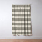 Neutral Maxi Stripes Window Curtain Gallery Image 3