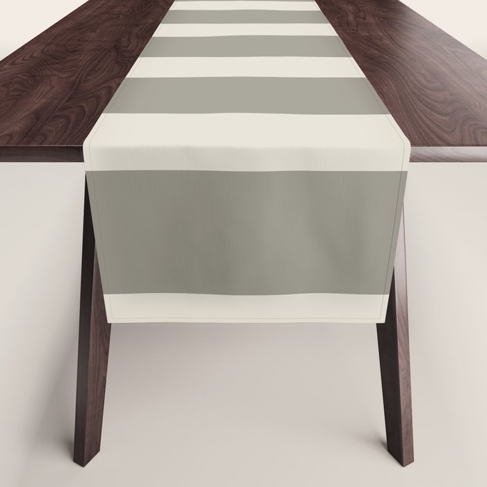 Neutral Maxi Stripes Table Runner Gallery Image 1