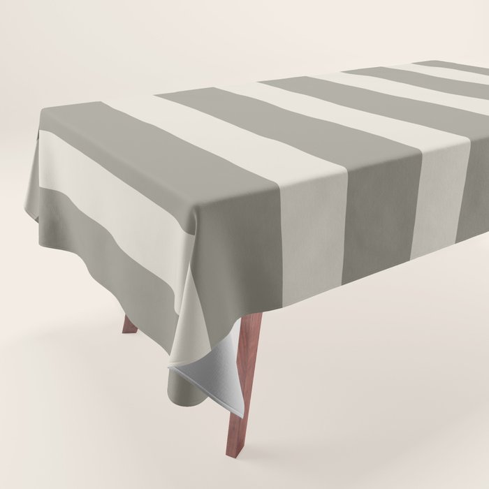 Neutral Maxi Stripes Tablecloth Gallery Image 1
