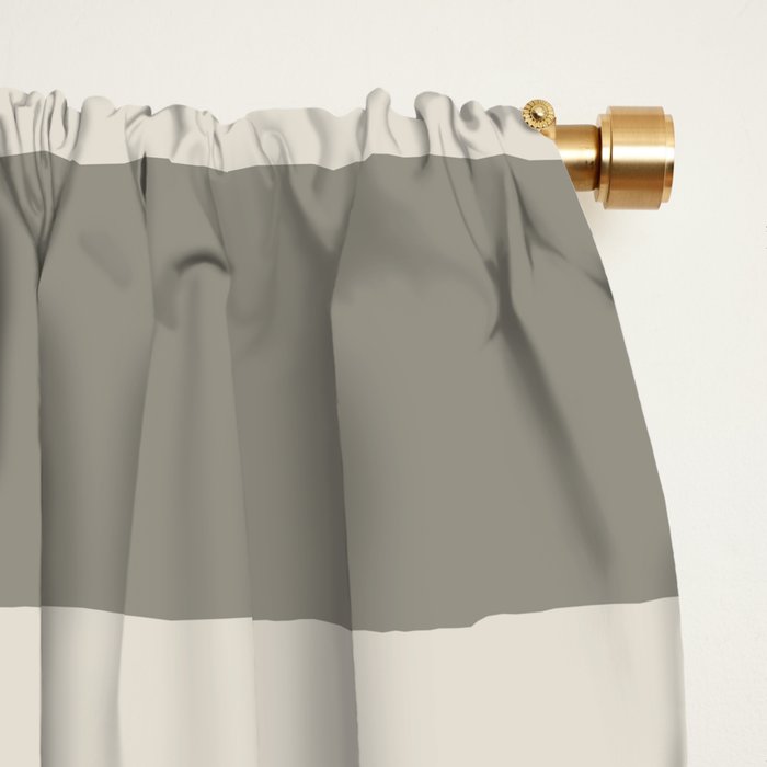 Neutral Maxi Stripes Window Curtain Gallery Image 2