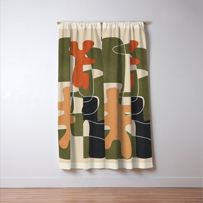 Organic Rhythms 3 Window Curtain Gallery Image 3